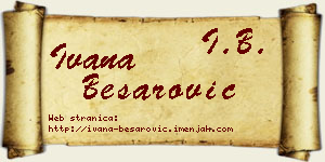 Ivana Besarović vizit kartica